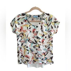 Printed Top Cynthia Rowley size small